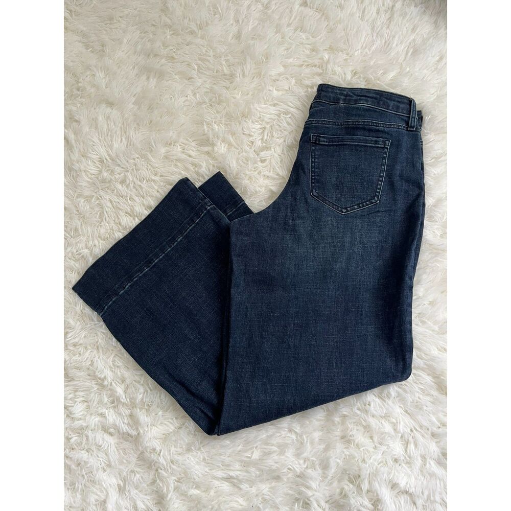 NYDJ Wide Leg Teresa Jeans 4 Obsidian Blue